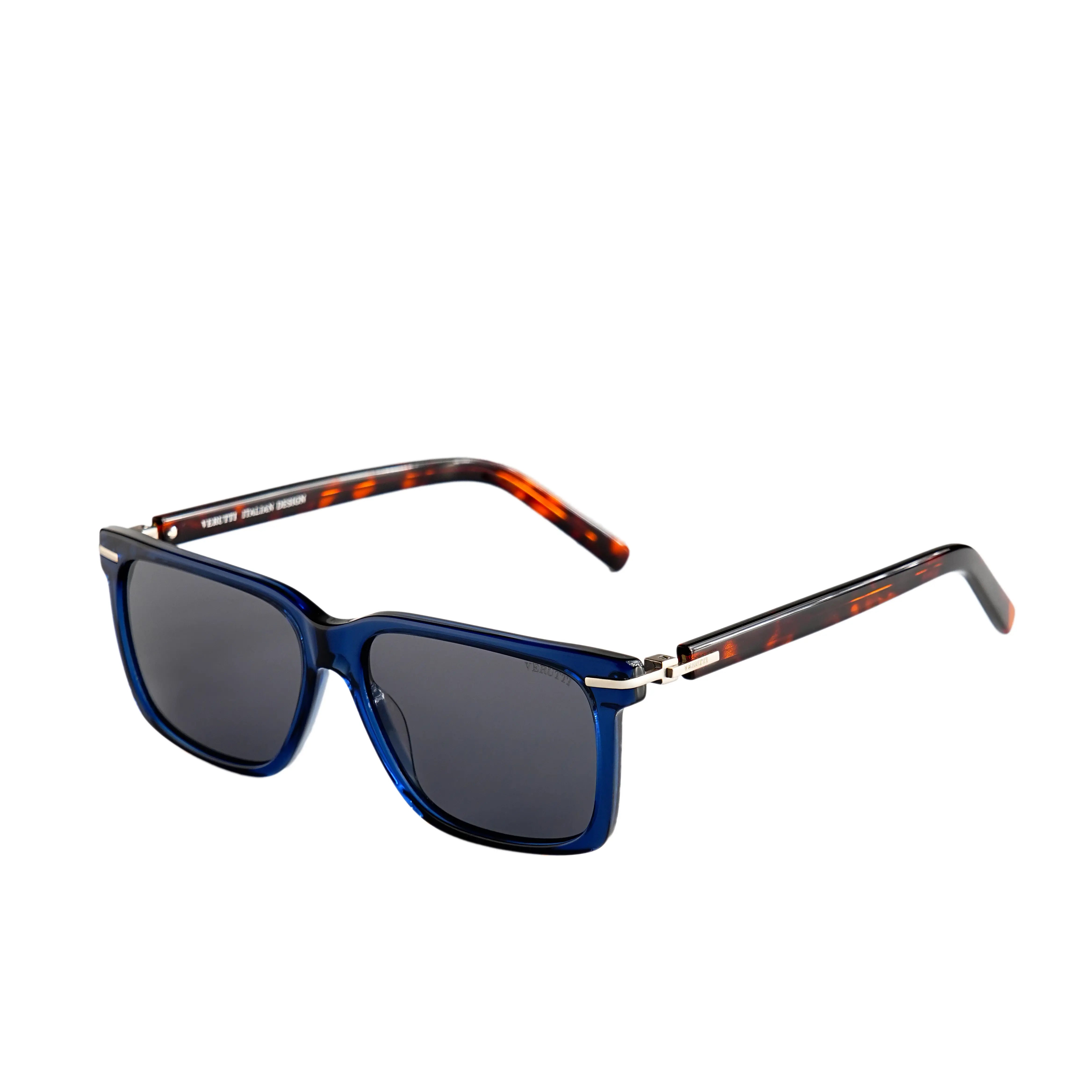 Unisex Luxury Sunglasses – Verutti AT8826-C4 Blue Tortoise Contrast