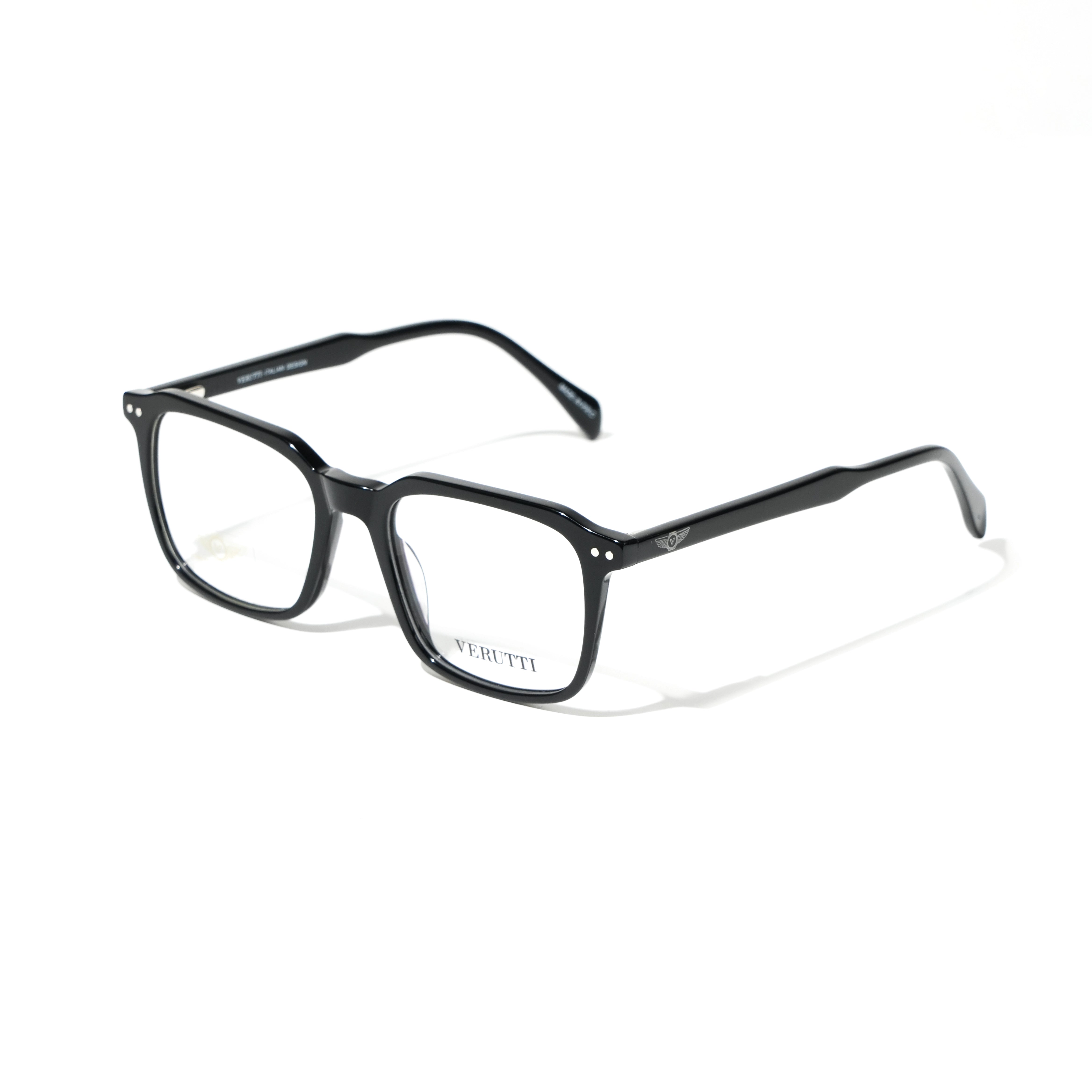 Black optical frame by Italian Brand Verutti, Model CHA10254