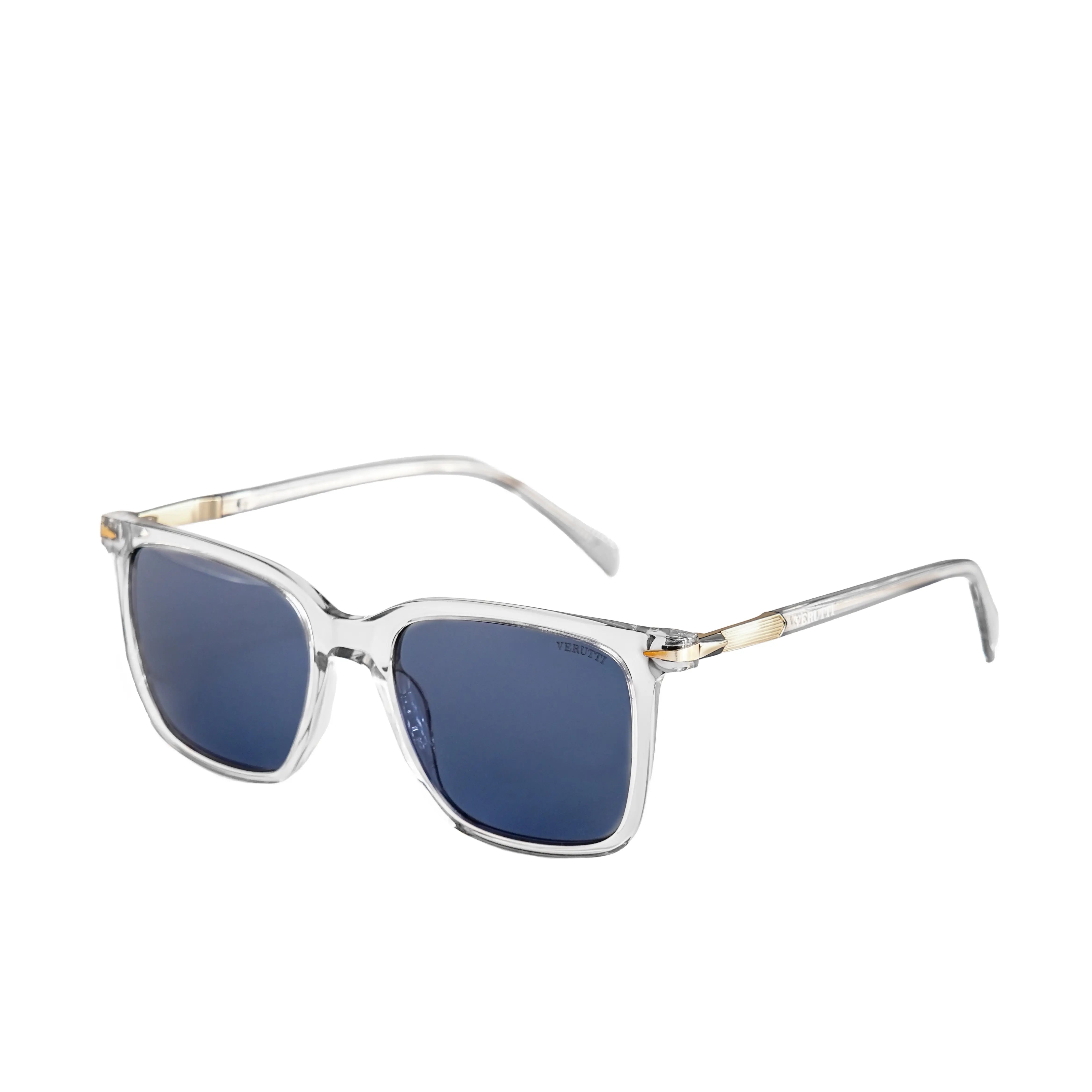 Luxury Unisex Sunglasses Crystal & Blue - Verutti AT8602-CO.04
