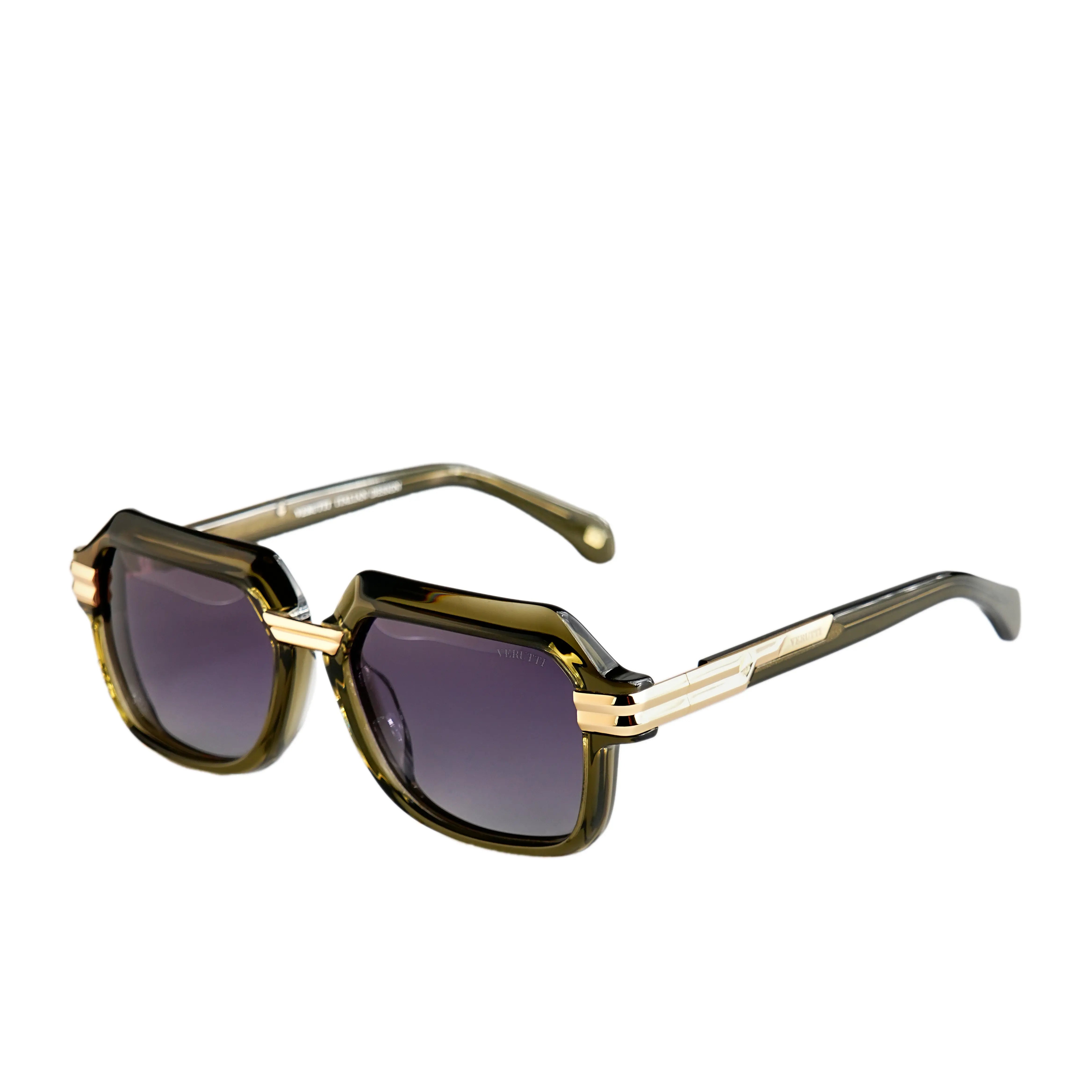 Unisex Luxury Sunglasses AT8595-C04 – Green Frame & Blue Gradient