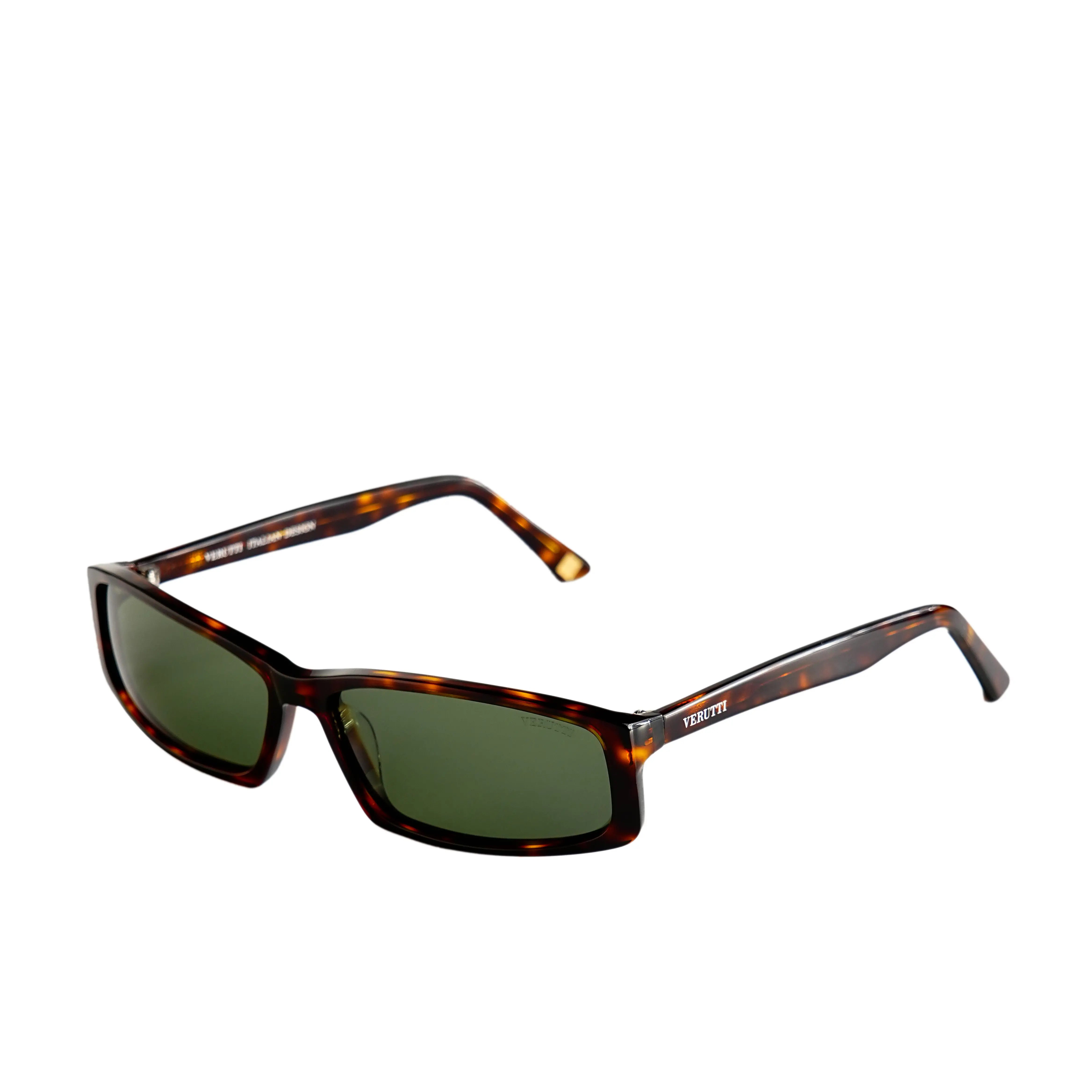 Unisex Luxury Sunglasses – Verutti AT8159-C3 Olive Rectangular