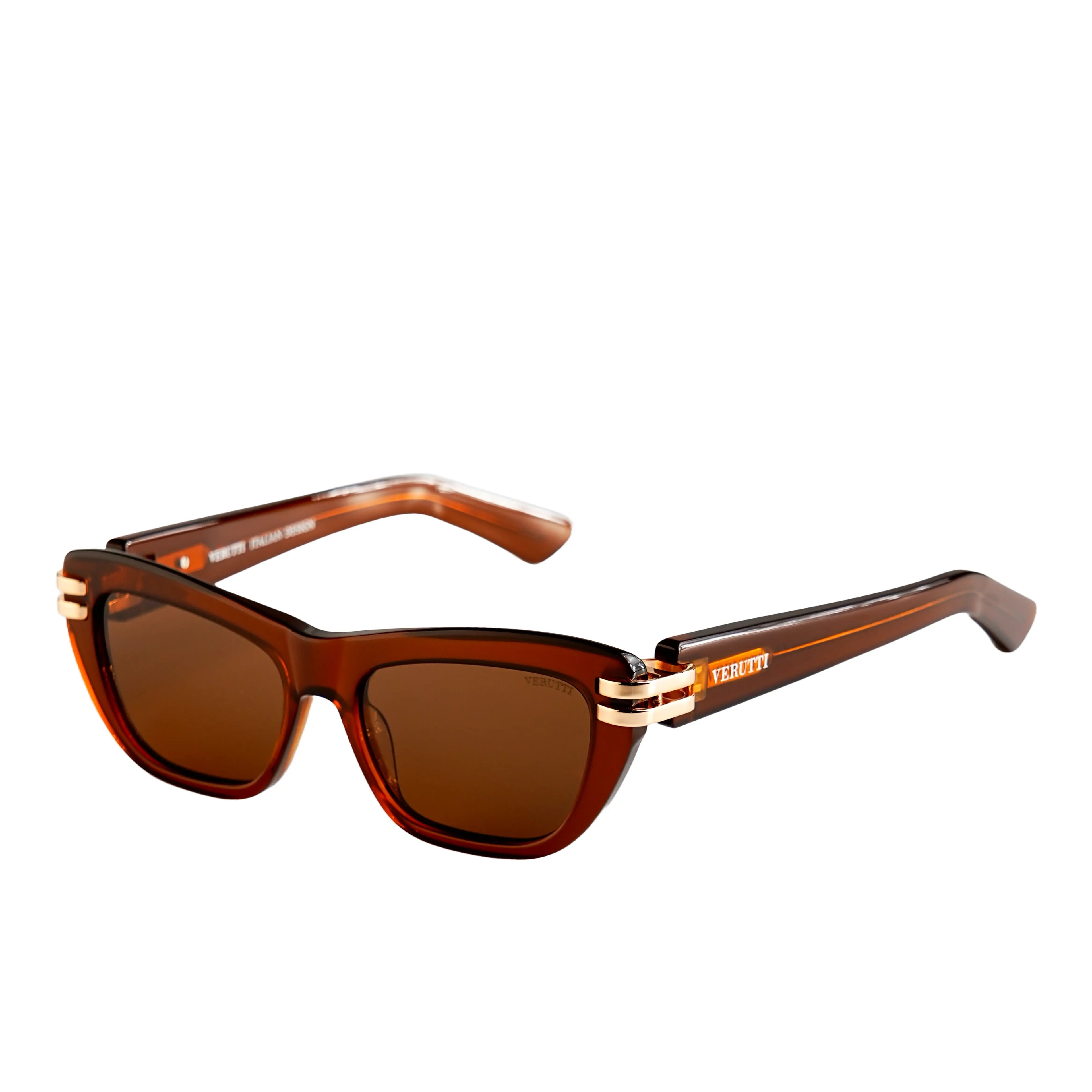 Women's Luxury Sunglasses â€“ Verutti AT8854-CO.04 Dual Accent Cat-Eye