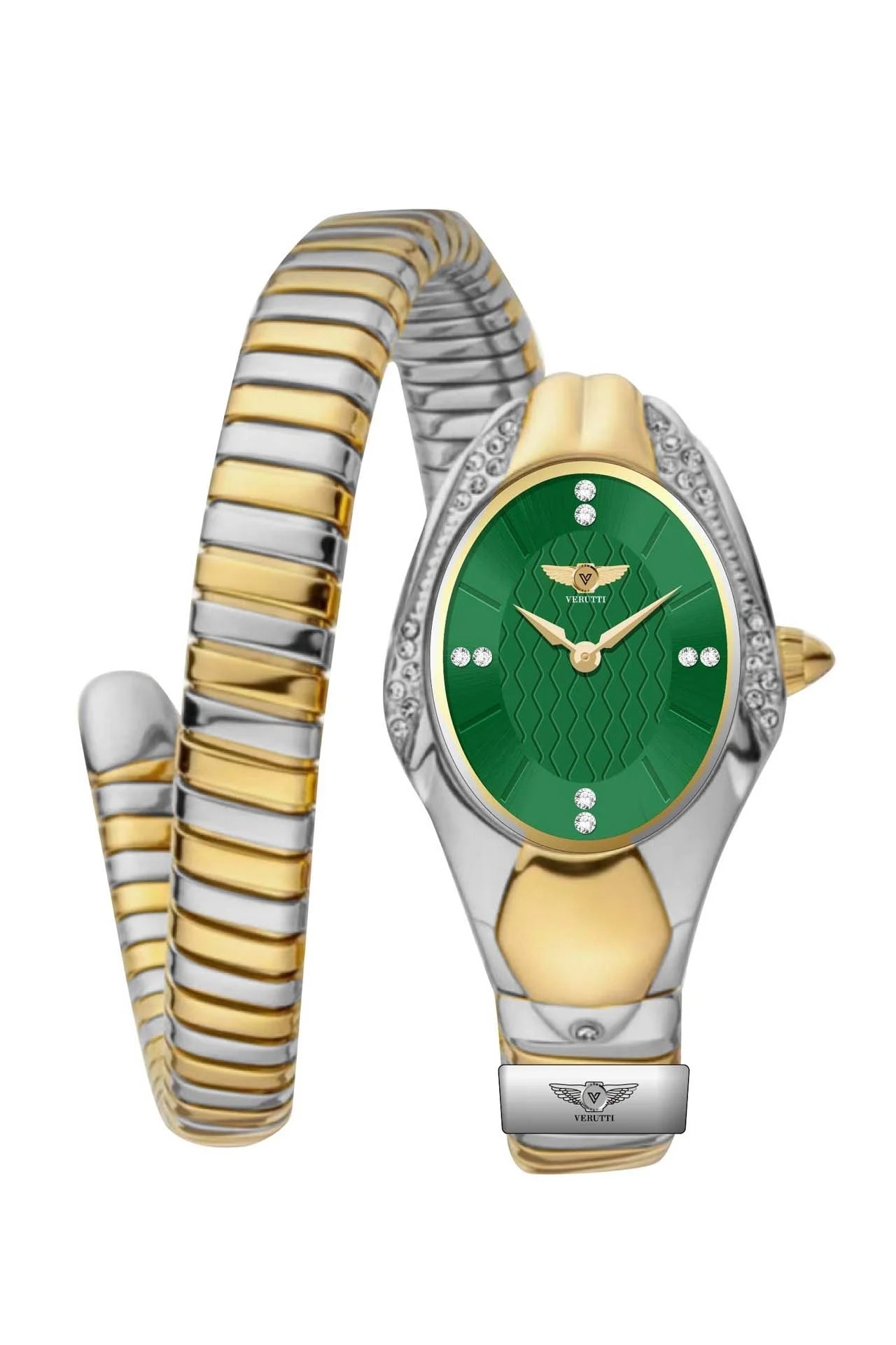 Women’s Luxury Watch – Verutti 1034-2, Serpente Verde Edition