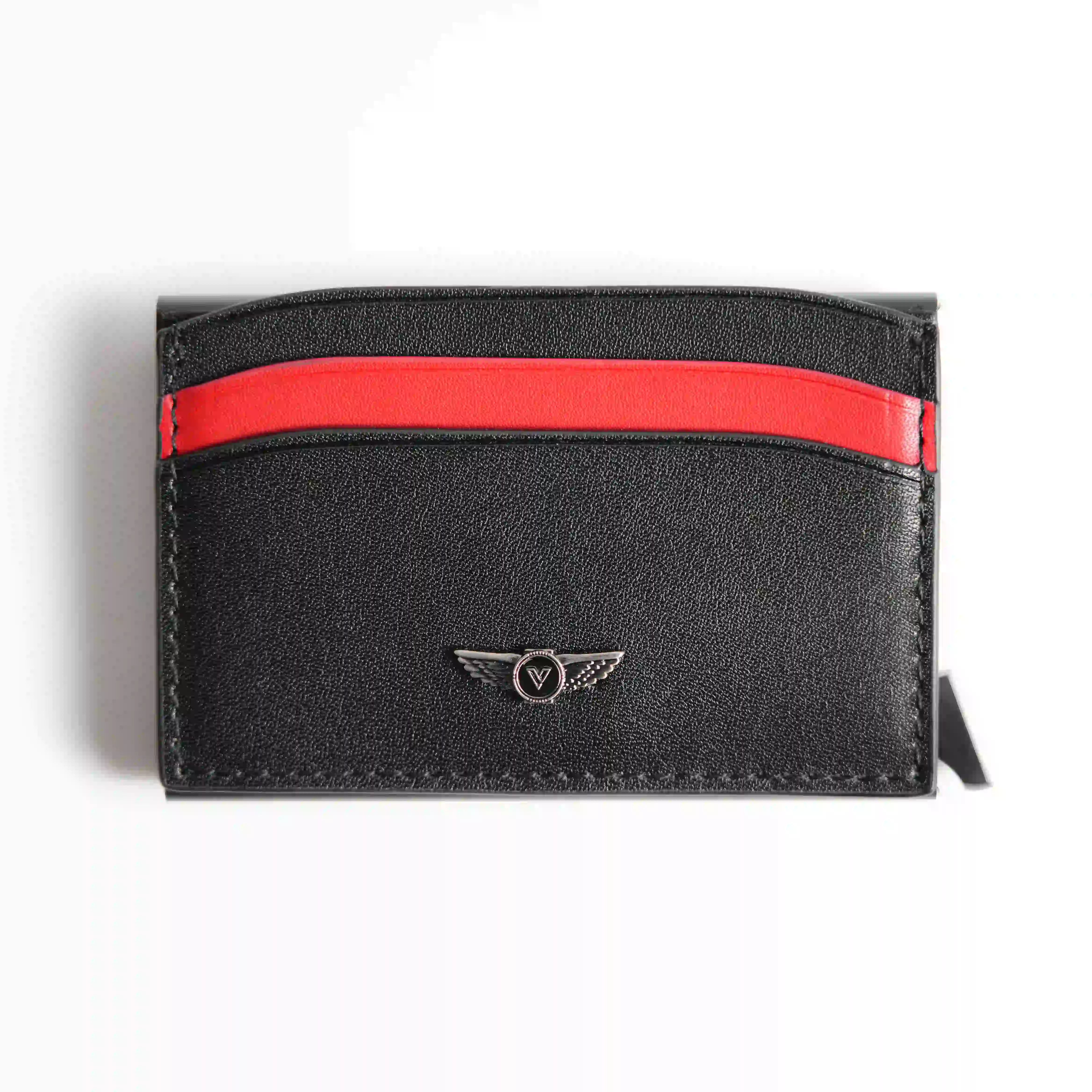 Verutti Men’s Leather Wallet in Black Cowhide, Model VRW-1014-5