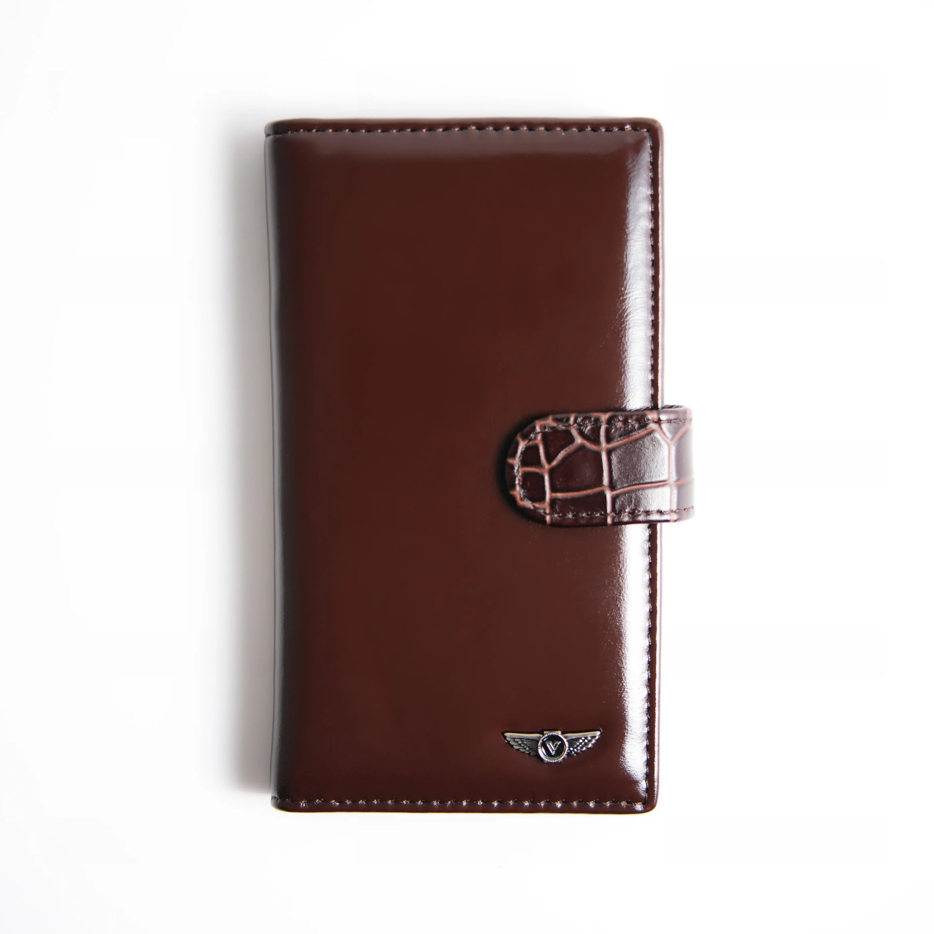 Verutti Men’s Leather Wallet in Brown Cowhide, Model VRW-5010-2
