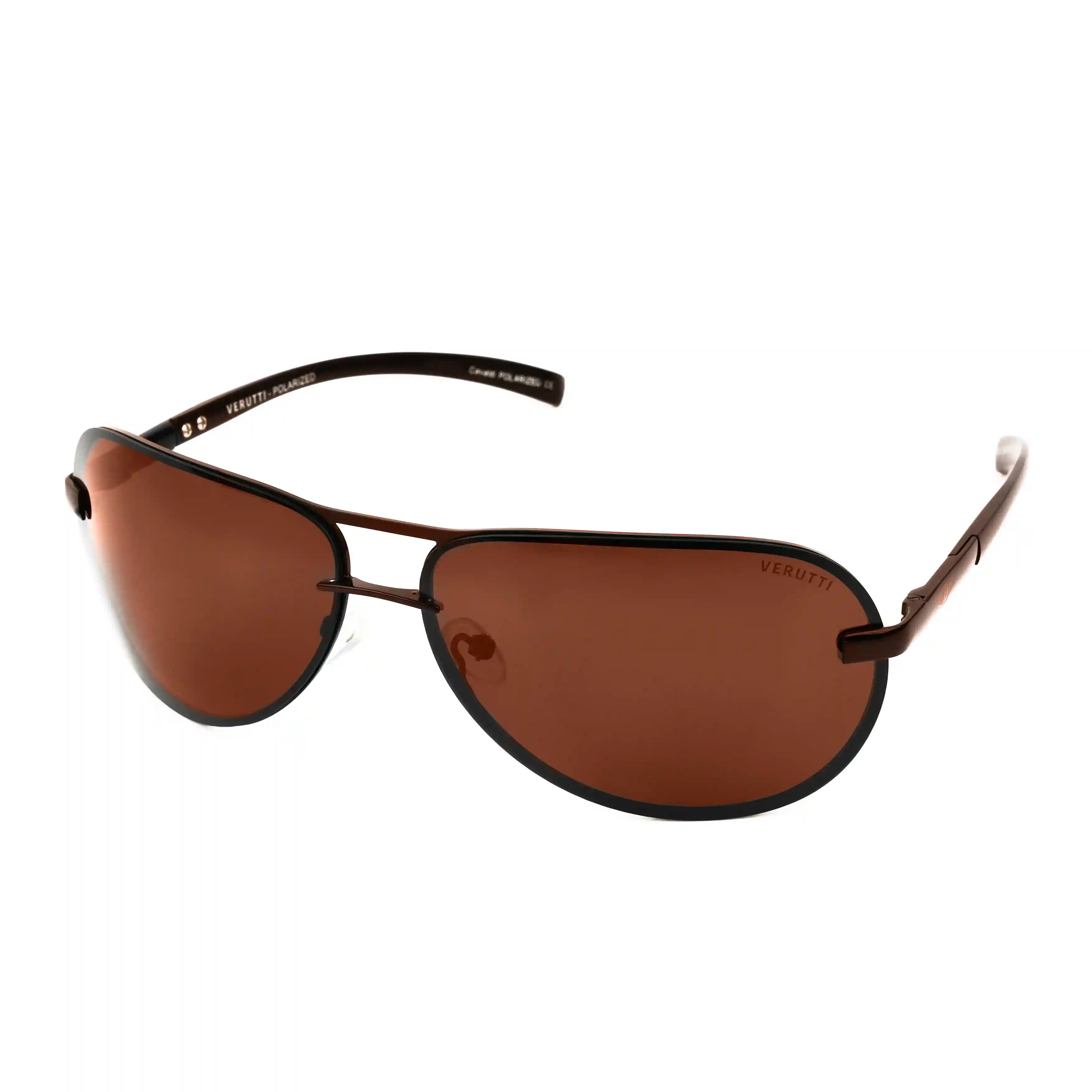 Men's Sunglasses with brown Frame by Italian Brand Verutti, Model 08018
