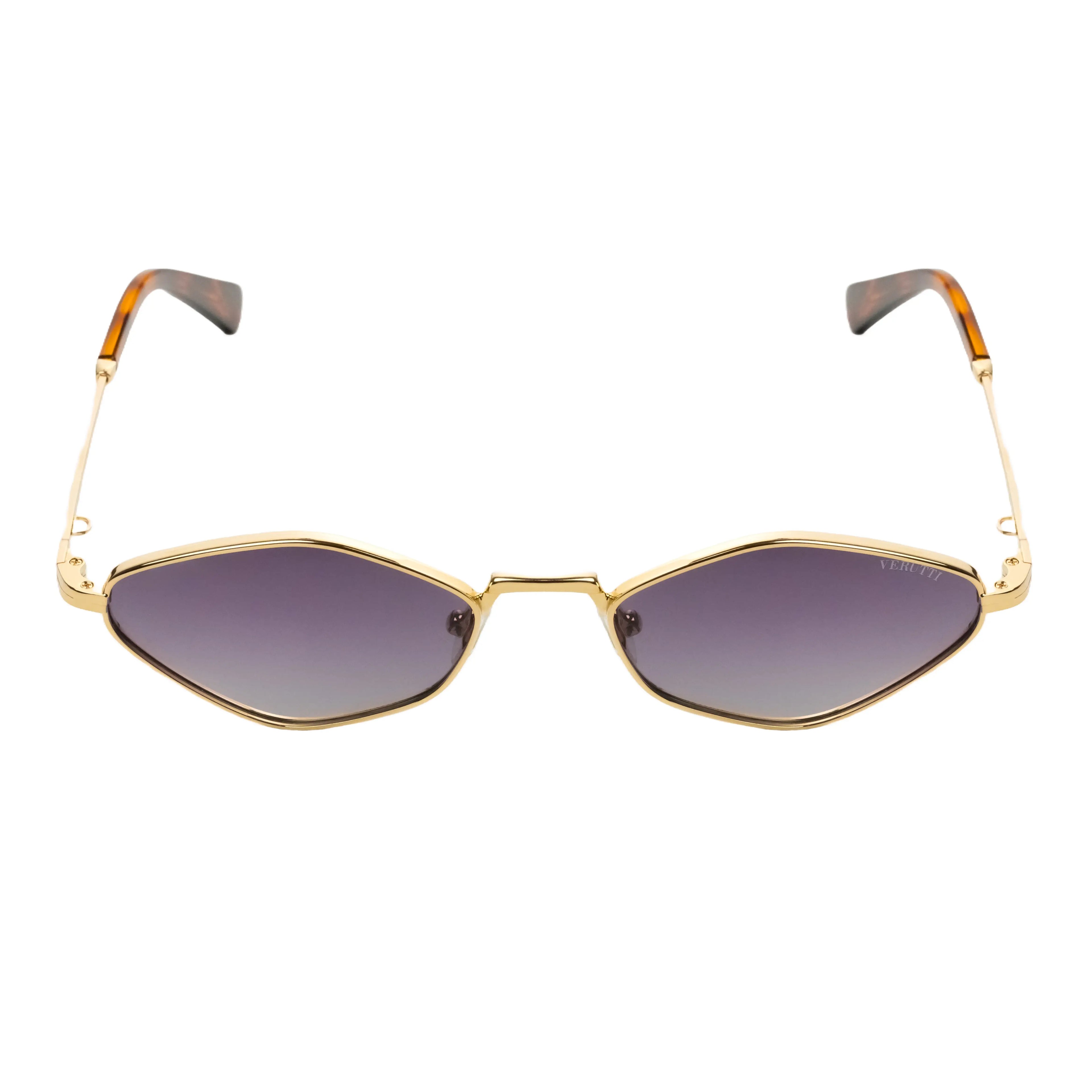 Women's Sunglasses with tiger and gold Frame by Italian Brand Verutti, Model AK17248
