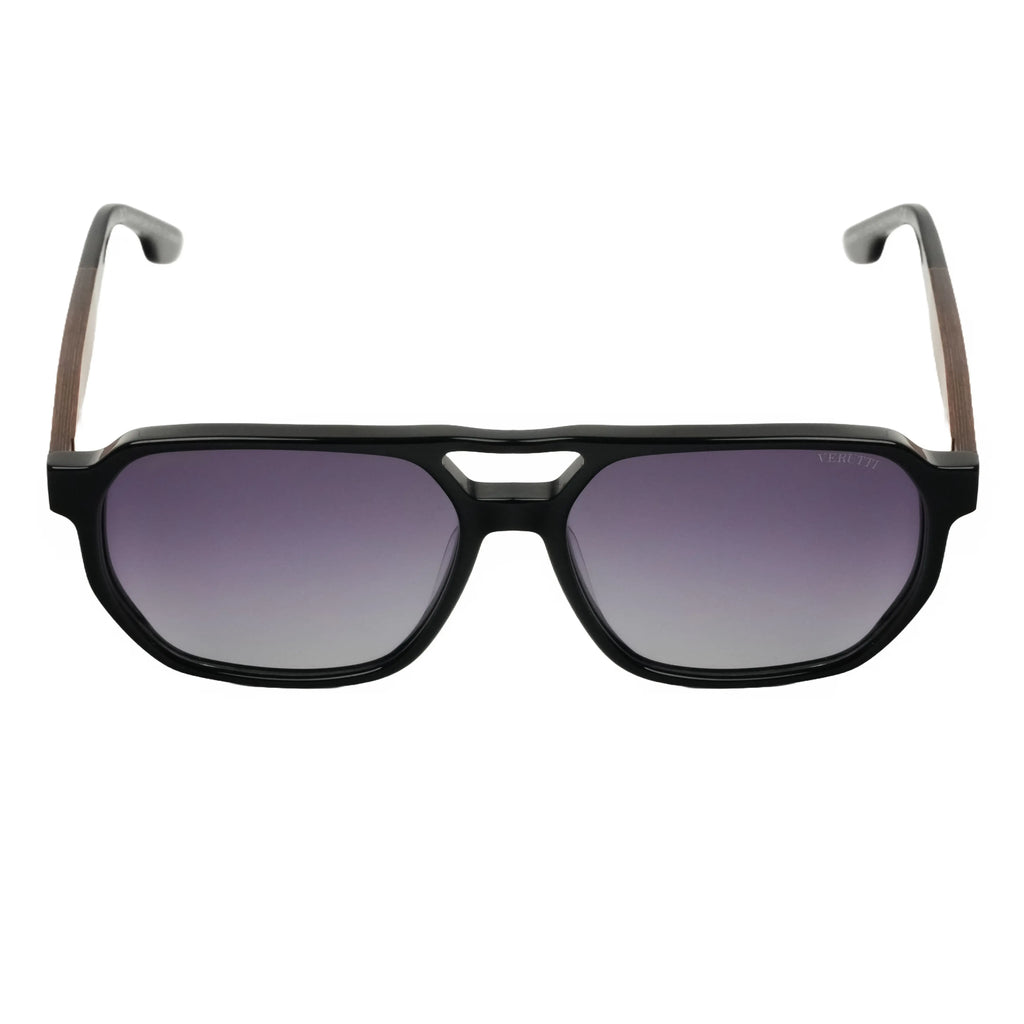 Men's Sunglasses with black color Frame by Italian Brand Verutti, Model ATM8589
