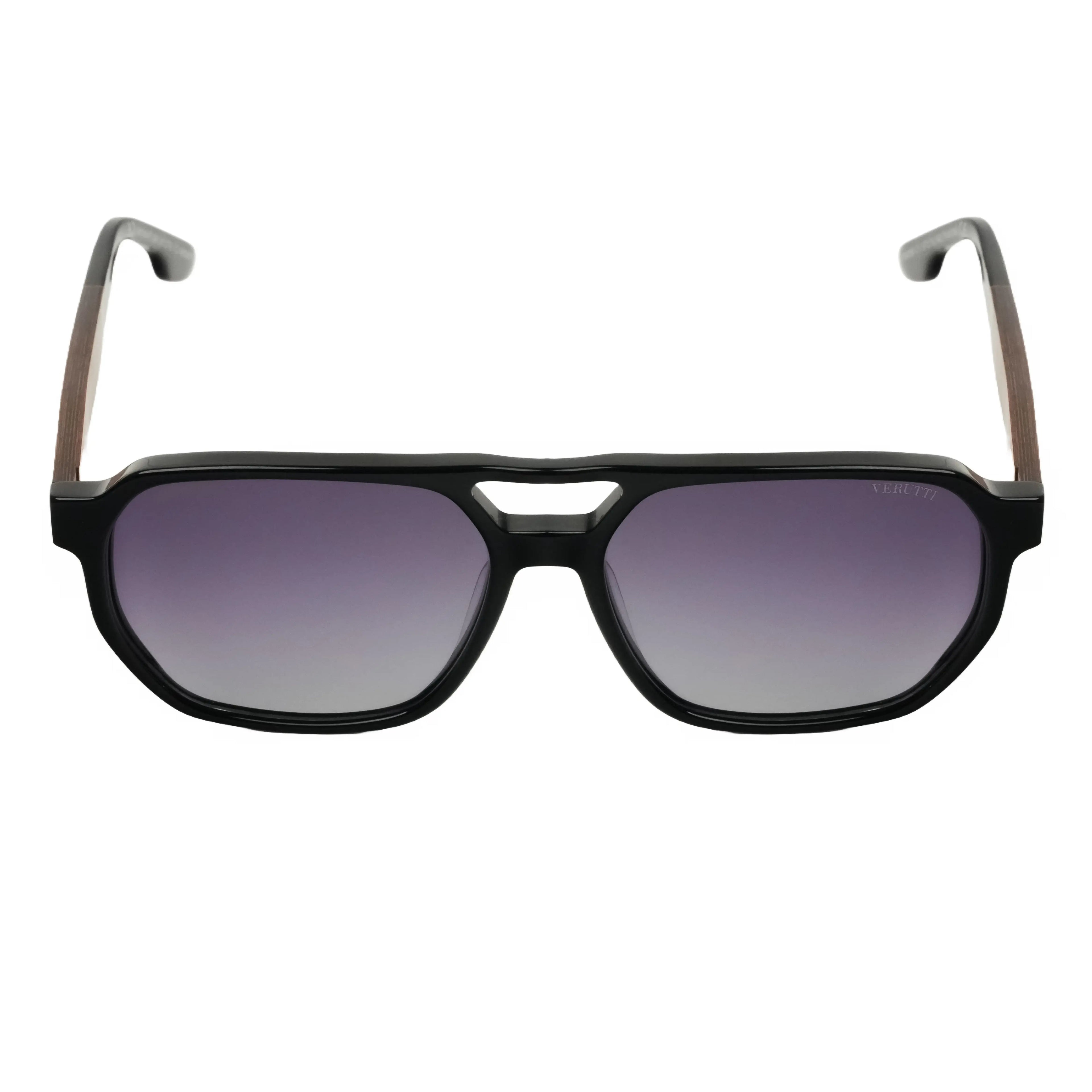 Men's Sunglasses with black color Frame by Italian Brand Verutti, Model ATM8589
