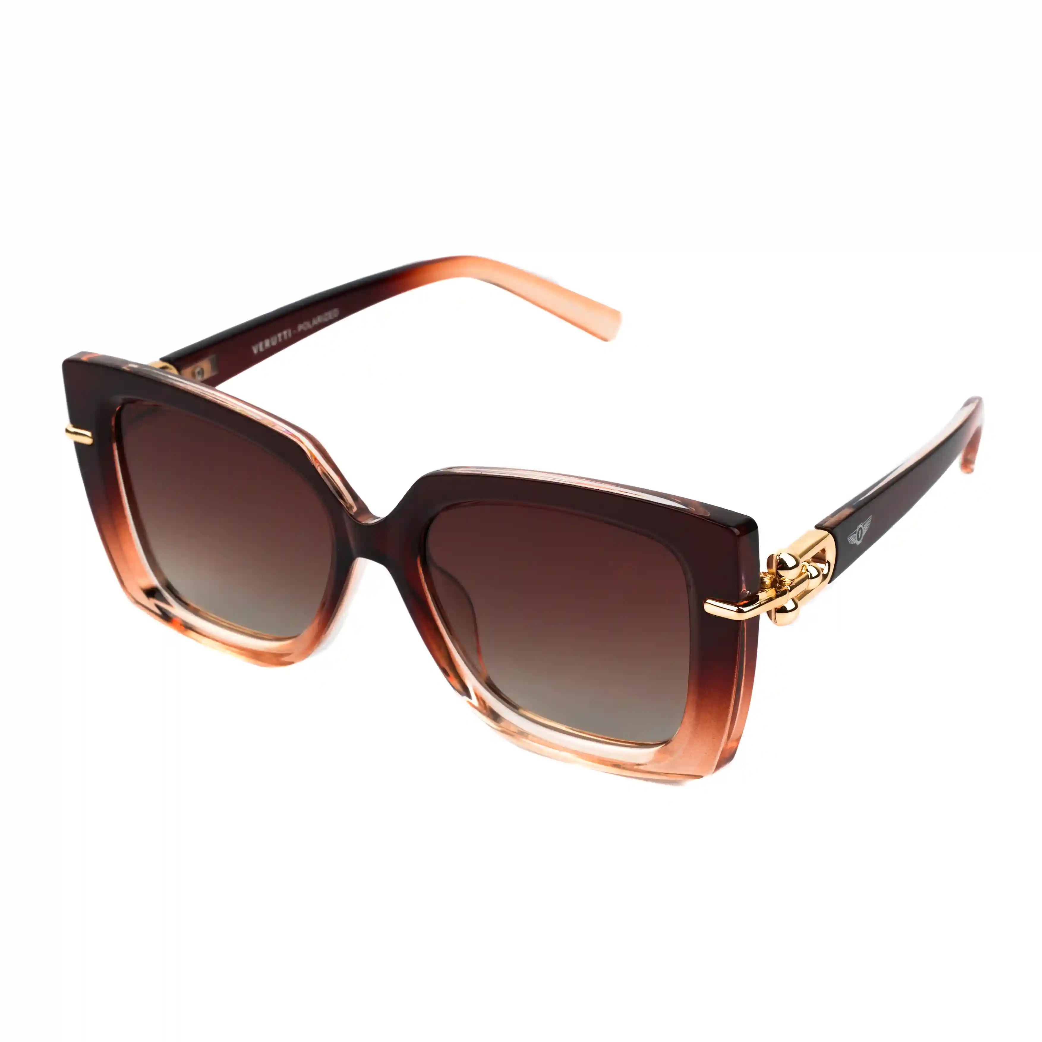 Women's Sunglasses with brown Frame by Italian Brand Verutti, Model LK19026
