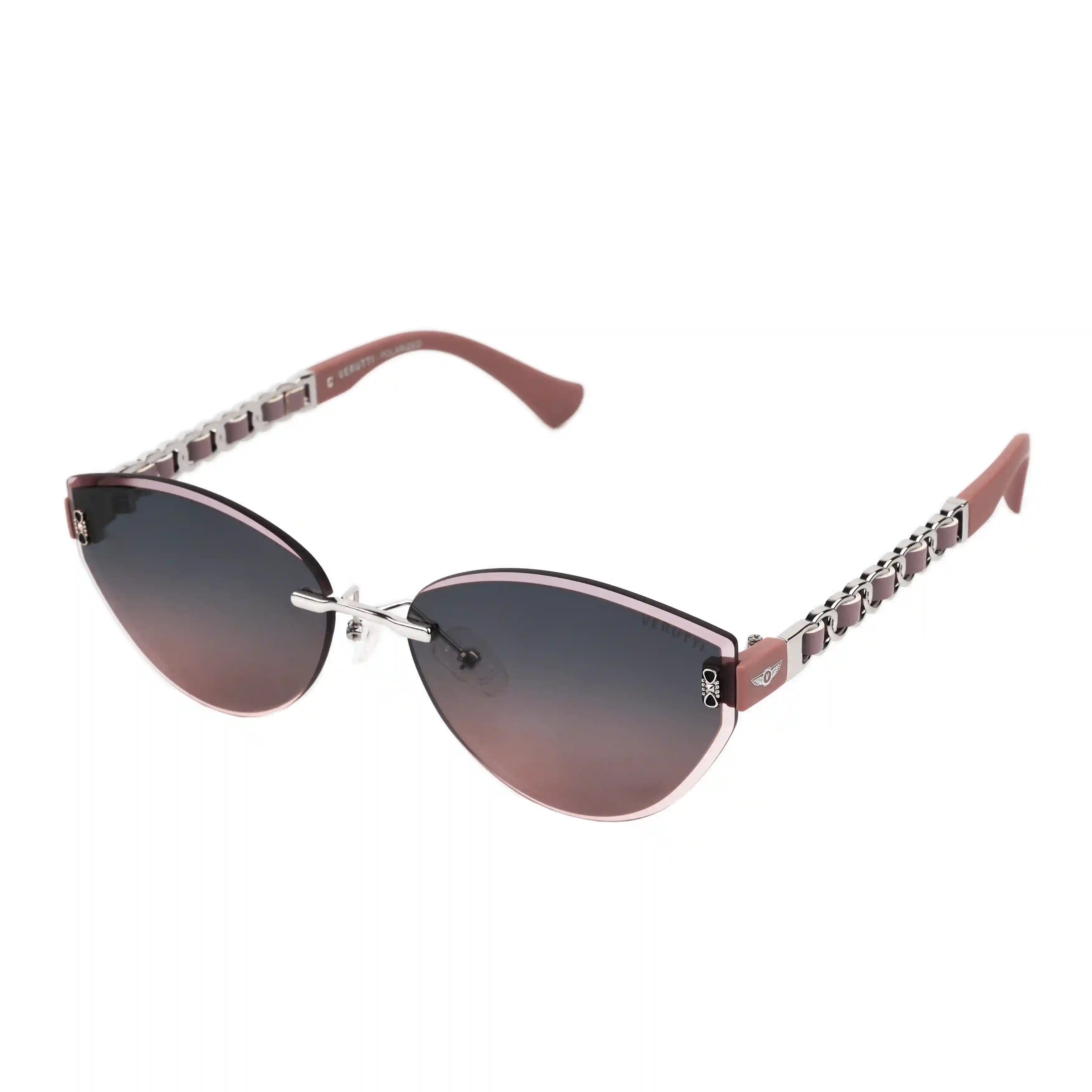 Women's Sunglasses with rose Frame by Italian Brand Verutti, Model RN2002
