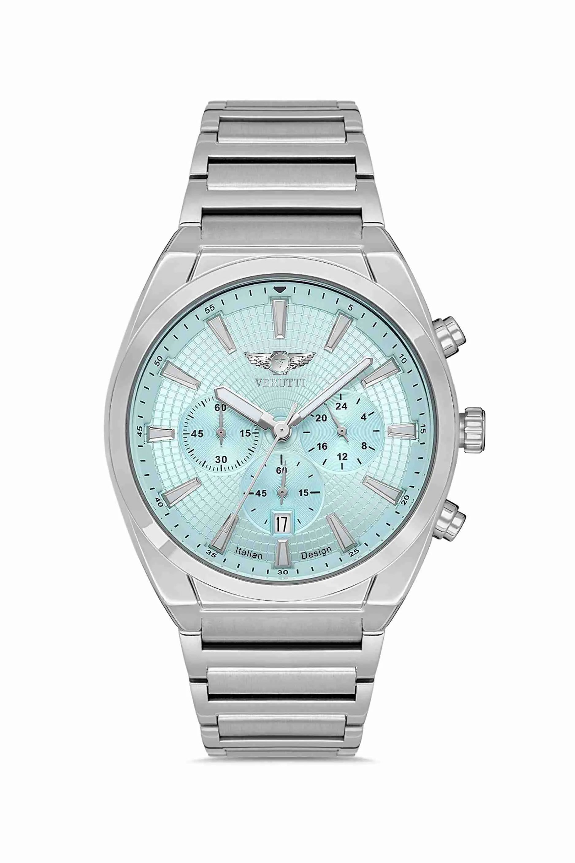Watch with silver band by Italian Brand Verutti, Model VR 1024
